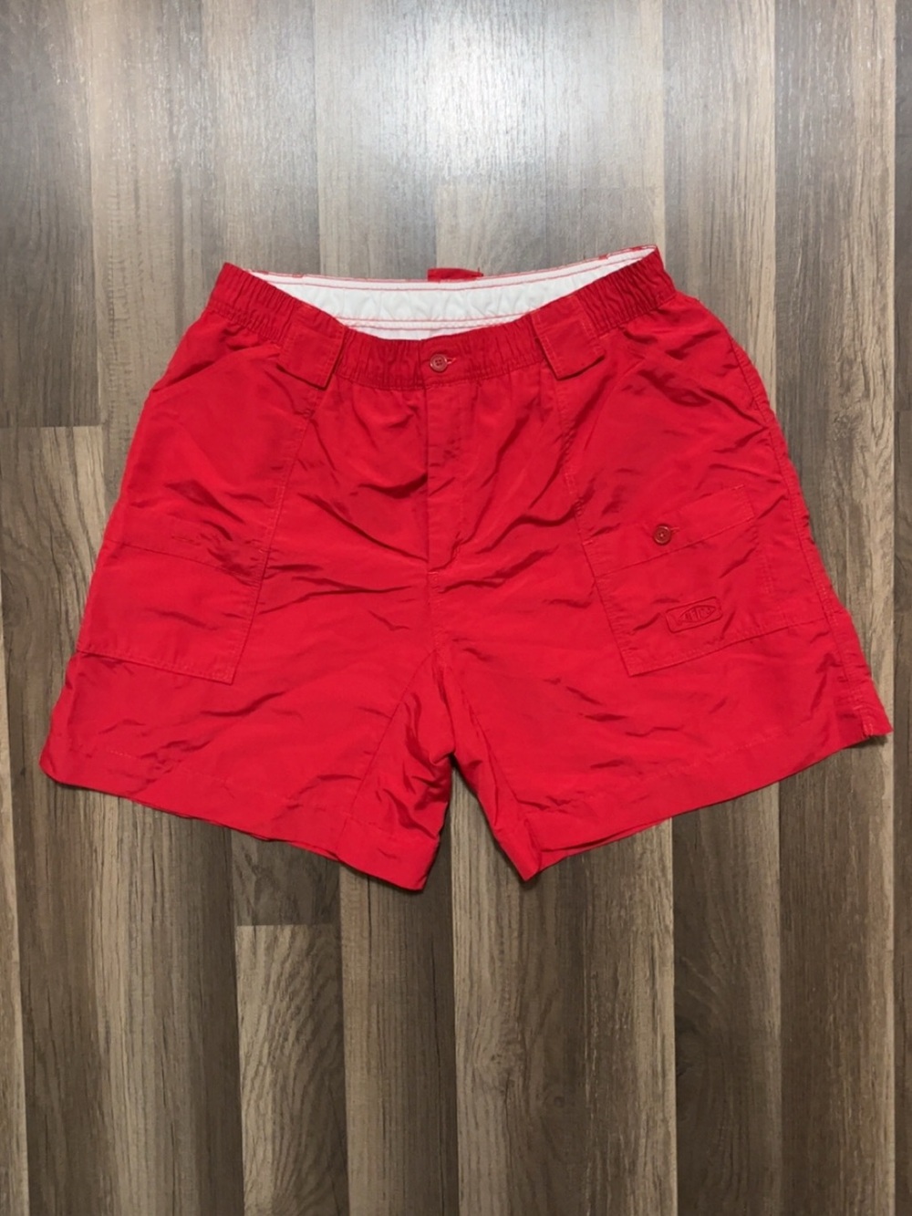 AFTCO Cargo Fishing Mens 36 Red Shorts